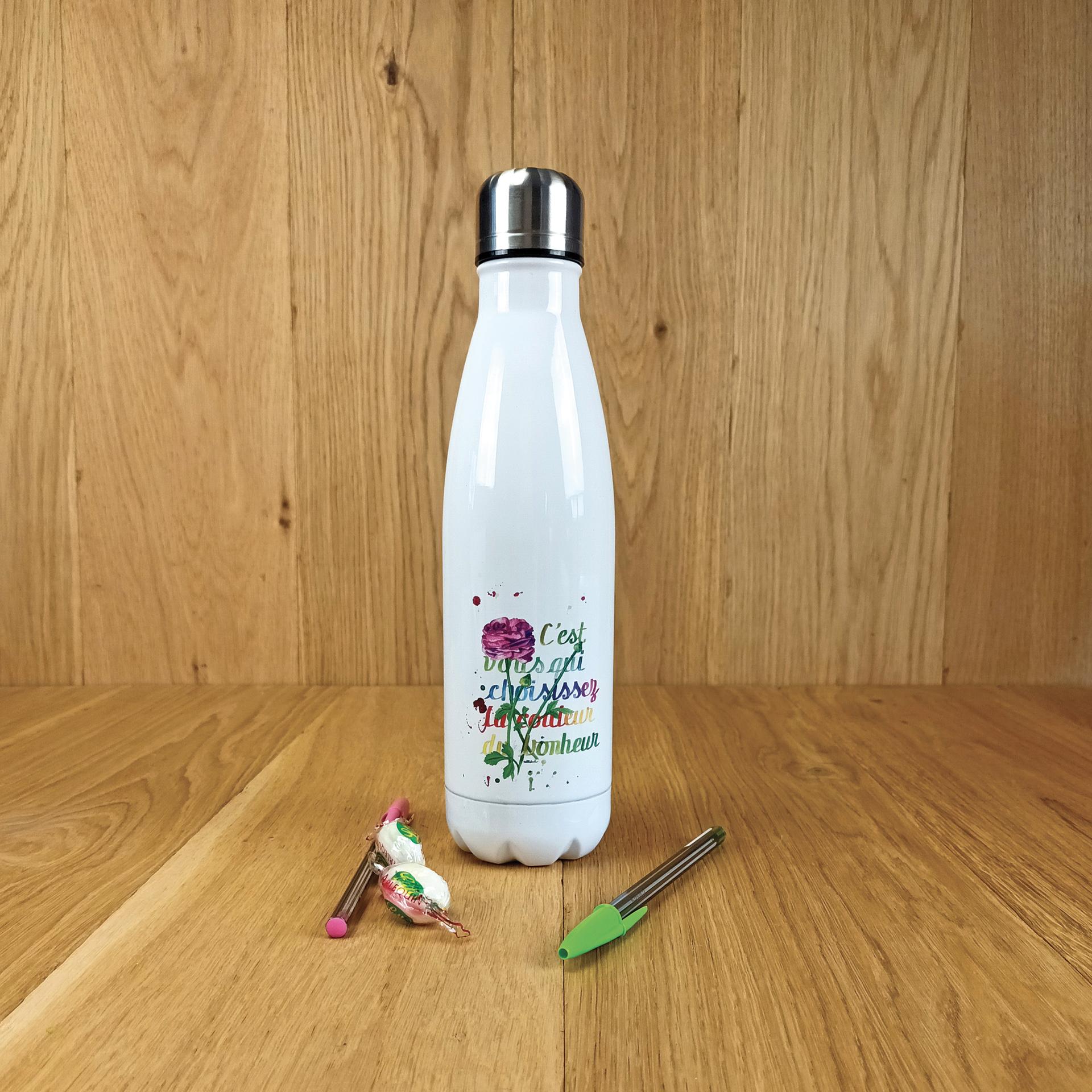 0011 b50011 bouteille isotherme pivoine