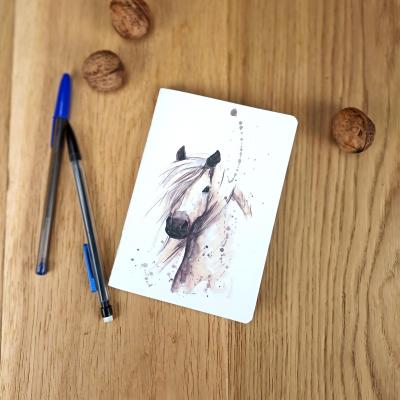 Carnet de notes Cheval blanc format A6