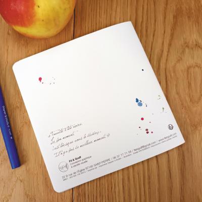 Carnet 14 x 14 - Fauvette - Dos