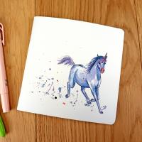 Carnet 14 x 14 - Licorne - couverture