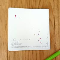 Carnet 14 x 14 - Licorne - dos