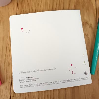 Carnet 14 x 14 Regarder le passé - dos