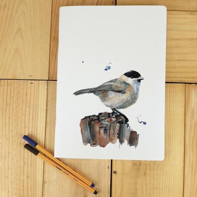 Carnet A4 - Fauvette - Couverture