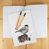 Carnet A4 - Fauvette - Pages intérieures