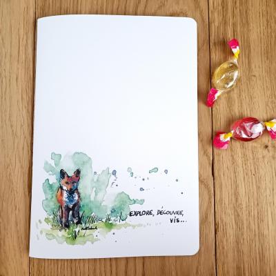 Carnet A5 - Explore , découvre, vis - Couverture