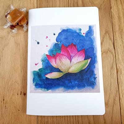 Carnet A5 Lotus Zen - Couverture