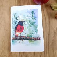 Carnet A6 Rouge queue - couverture